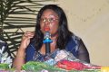 Estelle Ondo, lors de son compte rendu parlementaire, le 28 février 2020, à Oyem. © D.R.