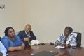 Le directoire du CLR, ici avec Nicole Assélé (déléguée générale du parti, à droite), a désavoué Jean-Boniface Assélé, le 17 mars 2020 à Libreville. © Gabonreview