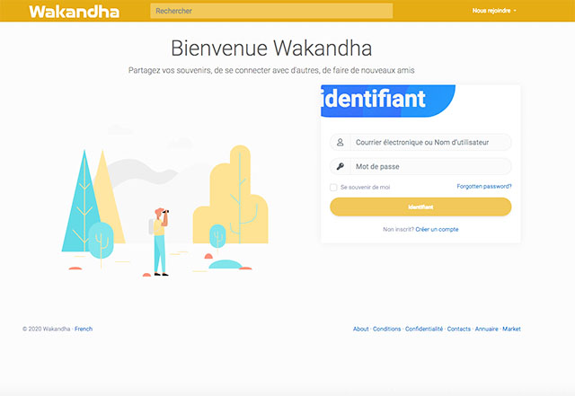 L’interface du site en ligne wakandha.com. © Gabonreview