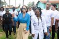 Après celle de mai 2014, Sylvia Bongo Ondimba prévoit de conduire bientôt une seconde tournée médicale dans le Gabon profond. © D.R.