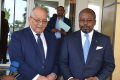 Le ministre gabonais des Affaires étrangères, Alain-Claude Bilie-By-Nze et le Secrétaire général de la CEEAC, Ahmad Allam-mi (Archive). © Gabonreview