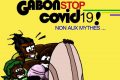 Détail du cover de la bande dessinée, "Gabon Stop Covid-19". © D.R.