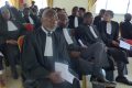 Pour la reprise des audiences dans les tribunaux du pays, l’Ordre des avocats du bâtonnier, Me
Lubin Ntoutoume, a fait ses propositions au ministre de la Justice, le 12 mai 2020. ©
Gabonactu.com