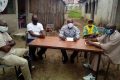 Quelques membres du collectif des anciens agents de la Sogatra, lors du point presse du 29 mai 2020. © Gabonreview