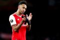 Le capitaine des Panthères, Pierre-Emerick Aubameyang, serait sur le point de quitter Arsenal (D1 anglaise).© D.R.