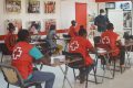 Les volontaires de la Croix-Rouge pendant leur formation, le 4 juin 2020 à Libreville. © Gabonreview