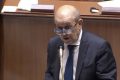 Jean-Yves Le Drian, ministre français de l'Europe et des Affaires étrangères, le 8 juin à l’Assemblée nationale de France. ©YouTube/Capture d’écran Gabonreview