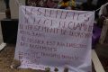 Une banderole résumant les points de revendication des déflatés de l’AGP. © Gabonreview