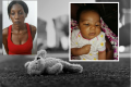 La kidnappeuse (gauche) de bébé Chris (en médaillon), a été rattrapée à Mouila. © Gabonreview/Shutterstock/D.R