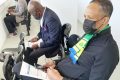 Franck Nguéma dans les tribunes pendant le match Gabon-Bénin, le 11 octobre 2020 à Lisbonne. © Facebook