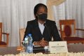 Le ministre de la Justice, Garde des Sceaux et chargé des Droits de l’homme, Erlyne Antonela Ndembet-Damas, auditionné le 11 novembre 2020, par les sénateurs. © Ministère de la Justice