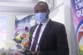 Hughes Mbadinga Madiya lors de son allocution à la journée de l’Infrastructure Qualité, le 4 décembre 2020 à Libreville. © Facebook