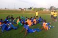 Les Panthères du Gabon U17 en regroupement au Centre technique de Bikele. © D.R.