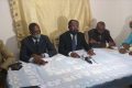 Les responsables du Morena, le 8 décembre 2020, à Libreville. © D.R.
