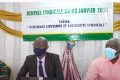 Des membres du bureau du Seceg, le 2 janvier 2021, à Libreville. ©  Capture d'écran/Gabon 24