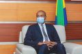 Le ministre de la Santé, Guy Patrick Obiang Ndong, le 22 février 2021, à Libreville. © Com. gouvernementale