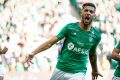 Denis Bouanga est le 3e joueur le plus utilisé par Saint-Etienne depuis le début
de saison. © Pierre Costabadie/Icon Sport