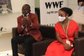 L’humoriste Omar Defunzu et l’entrepreneure Tamarah Moutotekema Boussamba, les deux nouveaux ambassadeurs du WWF au Gabon. © Facebook/WWF