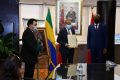 Moment de la cérémonie de signature du mémorandum, le 14 avril 2021, à Rabat. © Arcep-Gabon