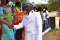 Le sous-préfet Dagobert Essono Nguema lors d’une cérémonie officielle. © D.R.