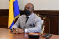 Ali Bongo Ondimba, le 25 août 2021, lors de sa rencontre avec les maires. © Com. présidentielle
