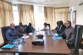 La délégation de la Cipres en séance de travail à la Cima, le 2 août 2021 à Libreville. © Gabonreview
