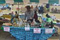 Quelques produits exposés lors du marché saisonnier de l’Association Femmes engagées du G6, le 31 juillet et le 1er août 2021, à la mairie de Nzeng-Ayong. © Gabonreview