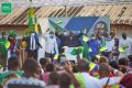 Mike Jocktane, président de Gabon Nouveau, lors de sa déclaration solennelle de candidature. © Facebook/JockMike.Fan