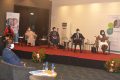 Les panélistes et les officiels lors du symposium organisé par société La Santé Pharmaceutique, le 28 octobre 2021, à Libreville. © Gabonreview