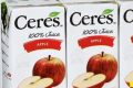 La DGCC recommande de ne plus consommer jus de pomme 100% Ceres. © D.R.