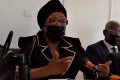 Paulette Missambo s’exprimant le 13 novembre. © Gabonreview