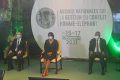 Rose Christiane Ossouka Raponda (centre) à l’ouverture des ‘’Assises nationales sur le conflit homme-éléphant’’, le 15 décembre 2021 à Libreville. © Gabonreview