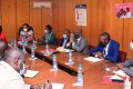 Un moment de la réunion de synthèse entre la CNSS et l’Anareg sous la supervision de la ministre des Affaires sociales et sa collègue de l’Emploi, Fonction publique. © D.R.