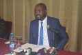 Rostand Lepondo lors de sa conférence de presse, le 4 janvier 2021 à Libreville. © Gabonreview