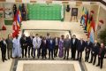 Les parlementaires de l’APF autour de Faustin Boukoubi, le 27 janvier 2022. © Assemblée nationale