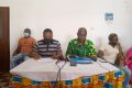 Le bureau de la coalition lors du point presse. © Gabonreview