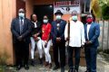 Le bureau directeur de l’ONG Messuck Mina du Gabon, lors de l’inauguration du siege sise à Ondogho, dans le sixième arrondissement de la commune de Libreville. © D.R.