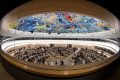Session ordinaire du Conseil des droits de l'homme de l’Organisation des Nations. © Fabrice Coffrini/AFP/Getty Images