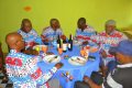 Les populations du département du l’Okano participant au repas de la fraternité, organisé par le député Habib Junior Emane Angore. © D.R.