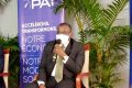 Vincent de Paul Massassa lors de son exposé. © Gabonreview