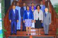 Photo de famille au terme de la 1ère journée. © Gabonreview