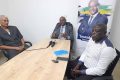 Jérôme Efong Nzolo et ses colistiers, le 2 avril 2022 à Libreville. © Gabonreview