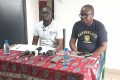 Rosny Souaga (gauche) présentant les contours du Filiga, le 21 mai à Libreville. © Gabonreview