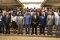 Le ministre Lambert-Noël Matha avec sa délégation, ses homologues camerounais et les experts à l’issue de la première journée des travaux. © D.R.