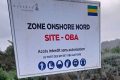 Une pancarte sur le site d'Oba exploité par Perenco, au Gabon. © Capture d'écran/Facebook