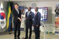 Les conclusions de l’étude sur la problématique de la disponibilité de l’eau brute face au changement climatique au niveau de la station de production et de traitement d’eau potable de Ntoum, restituées, le 23 mai 2022. © Gabonreview