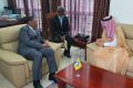 Le Conseiller à la Cour Royale Saoudienne Ahmed bin Abdul-Aziz Kattan et le président de la Commission de la Communauté économique et monétaire des États de l’Afrique centrale (Cemac), Daniel Ona Ondo, le 15 juin à Malabo. © Cemac