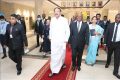 Le vice-président indien, Muppavaru Venkaiah Naidu, et le président de l’Assemblée nationale, Faustin Boukoubi, le 31 mai 2022 à Libreville. © Assemblée nationale