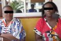 Les deux présumées cambrioleuses aux mains de la justice. © Capture d’écran/Gabonreview