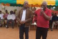 Guy Nzouba Ndama (micro), le 3 août 2022, à Okondja. © Facebook/Les Démocrates
